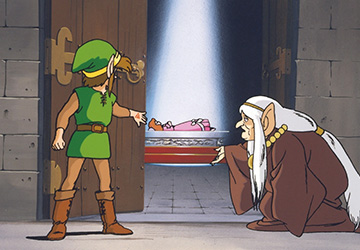Game art from the Zelda II: The Adventure of Link