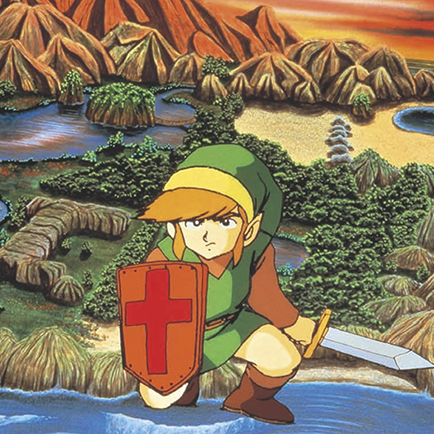 Box art from the original Legend of Zelda.