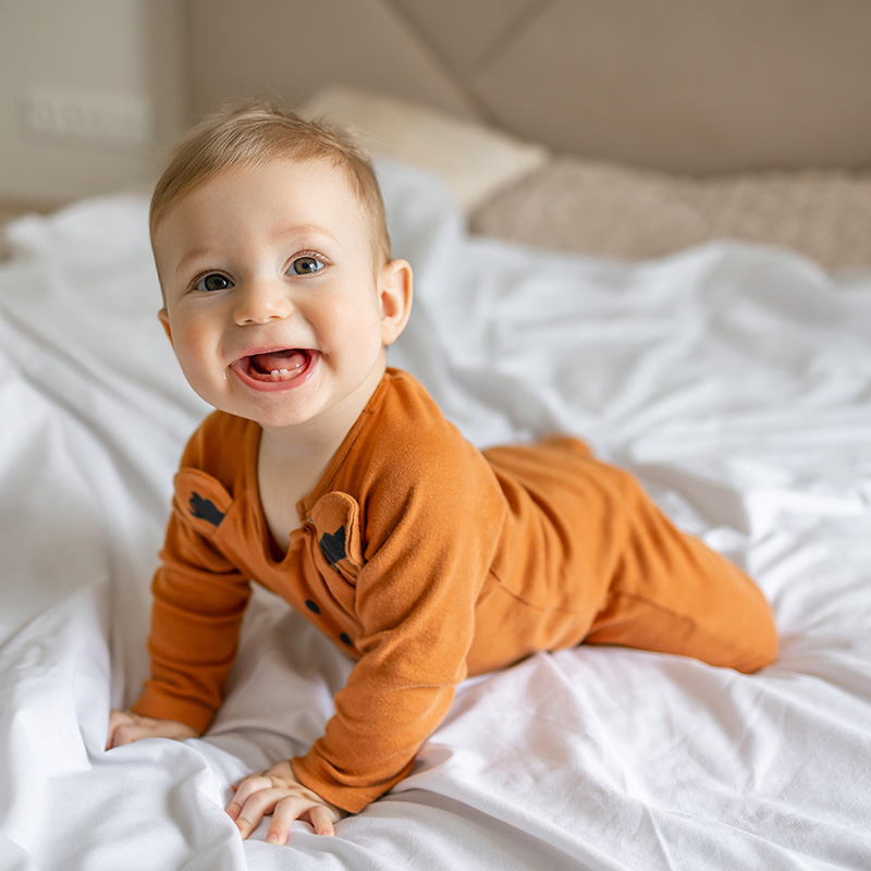 A big smile from a little baby!